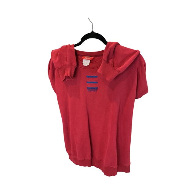 Esprit Vintage Red Pullover Sweatshirt Crewneck Casual Size L - Picture 1 of 8
